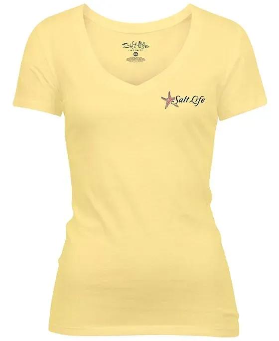 Women's Turtle Reef Cotton Graphic T-Shirt