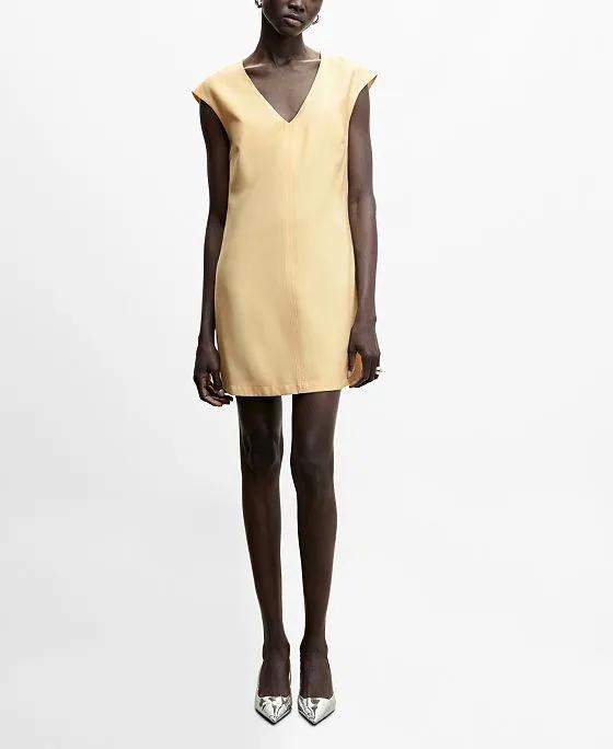 Women's V-Neckline Short Dress