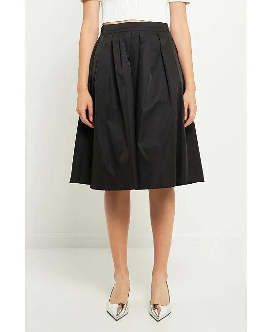 Women's Voluminous Midi Skirt