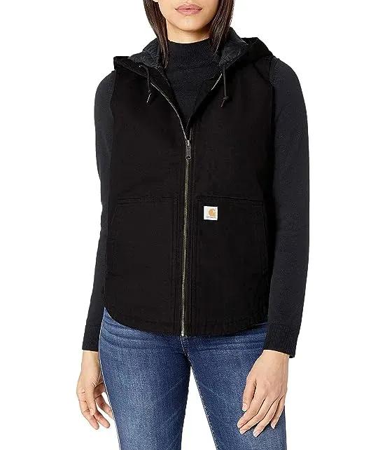 Women's Washed Duck Hooded Vest