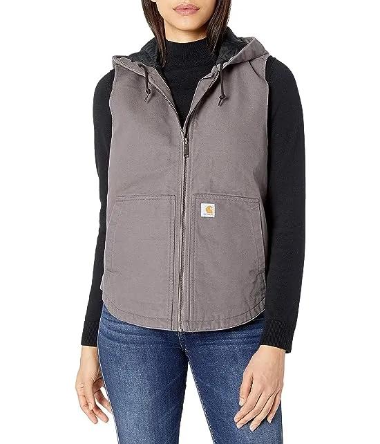 Women's Washed Duck Hooded Vest