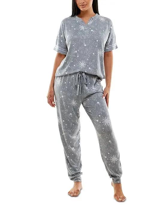 Women's Whisper Luxe Henley Top & Jogger Pants Pajama Set