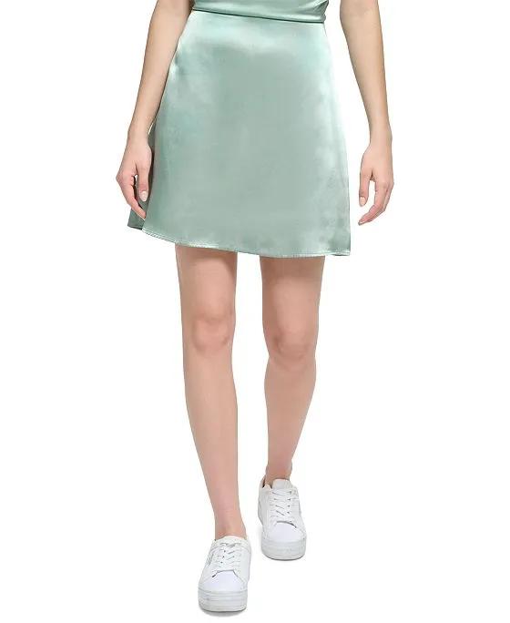 Women's X-Fit A-Line Satin Mini Skirt
