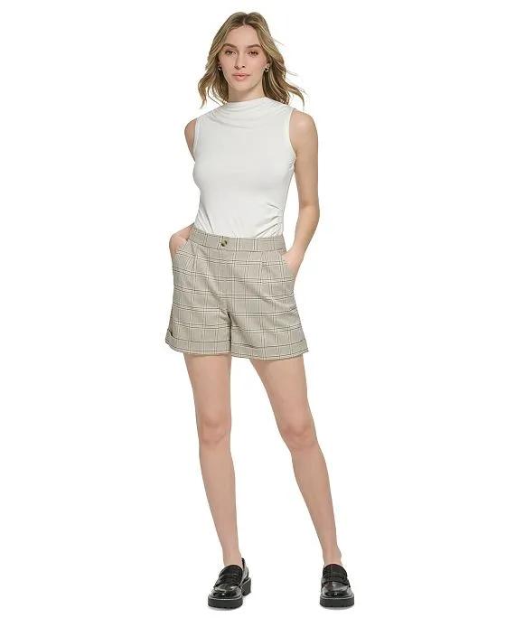 Women's X-Fit Plaid Cuffed Shorts