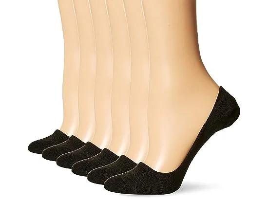 Womens 6-pack Invisible Comfort Ballerina Liner