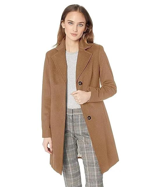 Womens Classic Cashmere Wool Blend Coat