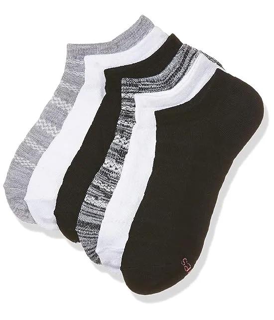 Womens Lightweight Breathable Super No Show Socks, 6-pair Pack