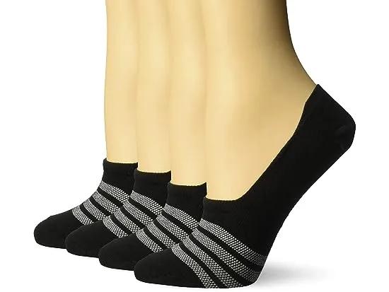 Womens Ultimate Lightweight Invisible Liner With Vent Sock 4-pack