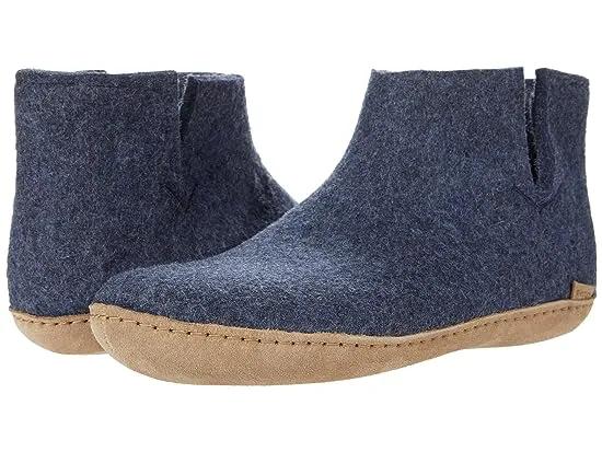 Wool Boot Leather Outsole