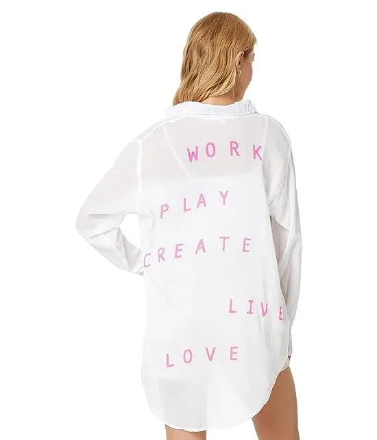 Work Play Oversized Shirt