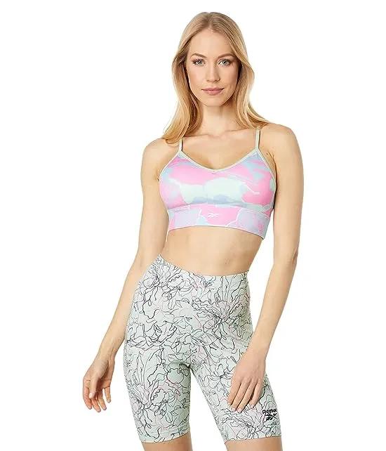 Workout Ready All Over Print Tri Back Bra