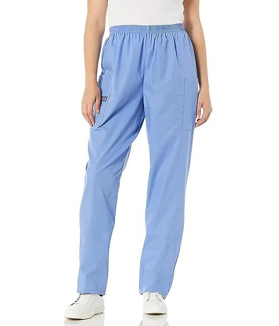 Workwear Originals Women Scrubs Pant Natural Rise Tapered Pull-On Cargo 4200