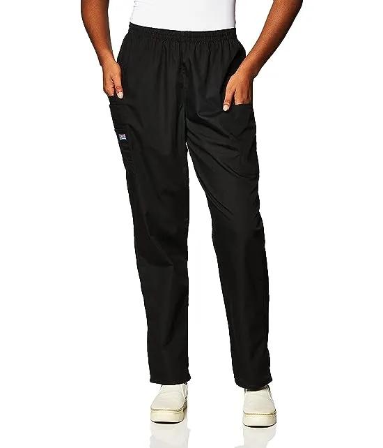 Workwear Originals Women Scrubs Pant Natural Rise Tapered Pull-On Cargo 4200