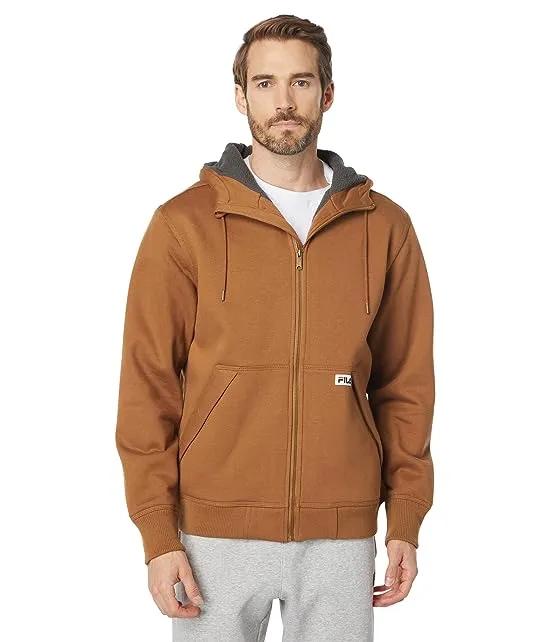 Workwear Sherpa Lined Hooded Sweatshirt