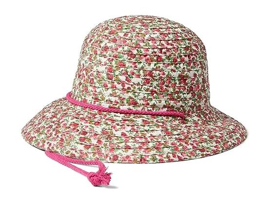 Woven Bucket Hat with Adjustable Drawcord