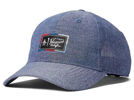 Woven Patch Front Oxford Hat