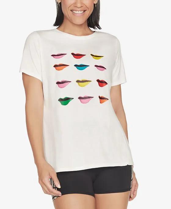 x Diane von Furstenberg Women's Midnight Kiss Crewneck T-Shirt