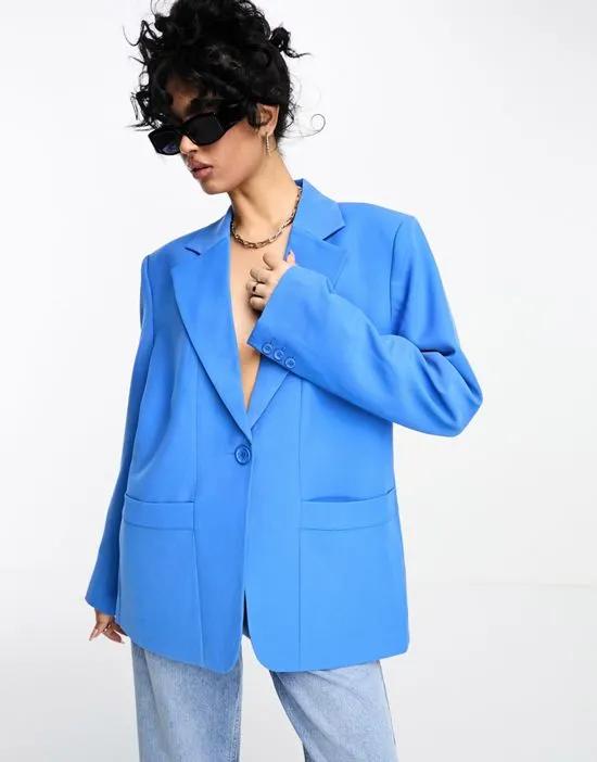 x Maddy Nigmatullin oversized blazer in blue - part of a set