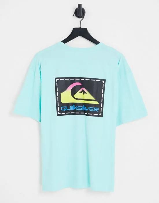 X Stranger Things Lenora Hills rainbow t-shirt in blue