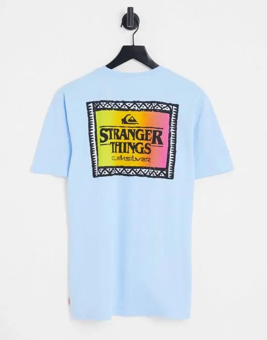 X Stranger Things outsiders t-shirt in blue