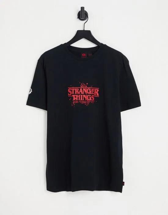 x Stranger Things Season Ender T-shirt in black
