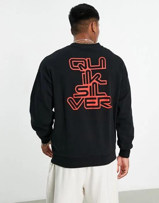 x Stranger Things upside down reefer sweatshirt in black
