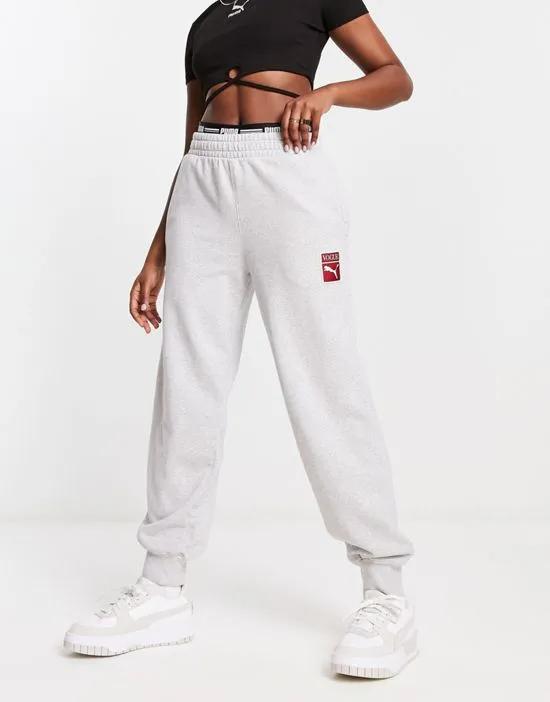 x Vogue relaxed sweatpants in gray