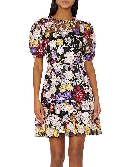 Yasmin 3D Floral Dress