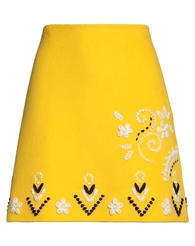 Yellow Baize Mini skirt
