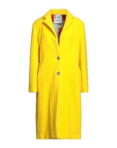 Yellow Boiled wool Coat