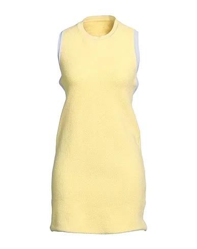 Yellow Bouclé Short dress