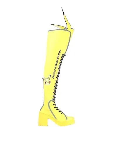 Yellow Canvas Boots