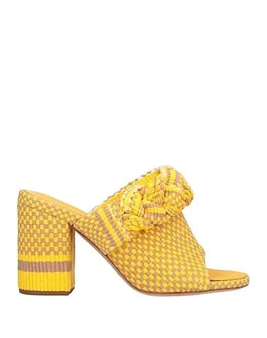 Yellow Canvas Sandals