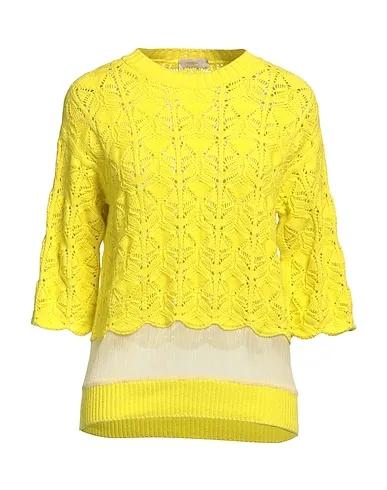 Yellow Chiffon Sweater