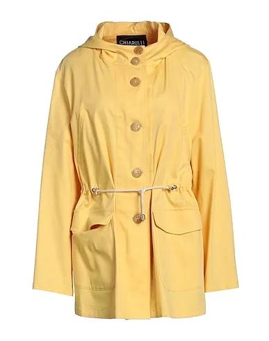 Yellow Cotton twill Full-length jacket