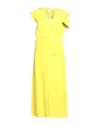 Yellow Cotton twill Long dress