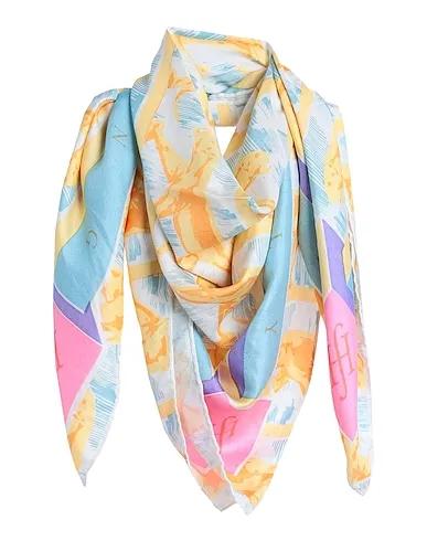 Yellow Cotton twill Scarves and foulards