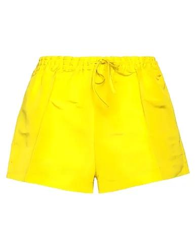 Yellow Cotton twill Shorts & Bermuda