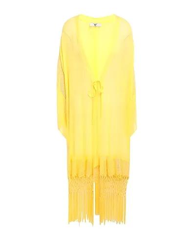 Yellow Crêpe Full-length jacket