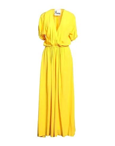 Yellow Crêpe Long dress