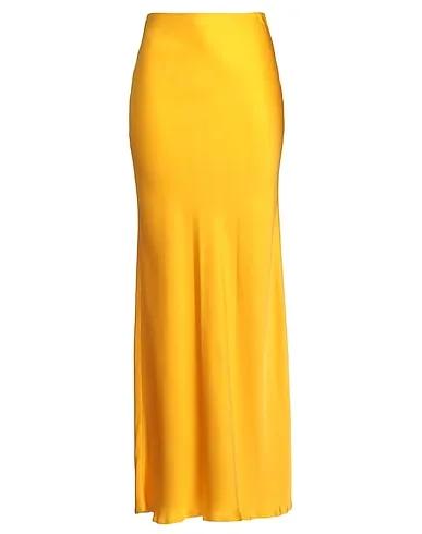 Yellow Crêpe Maxi Skirts