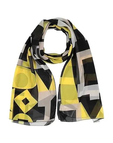 Yellow Crêpe Scarves and foulards