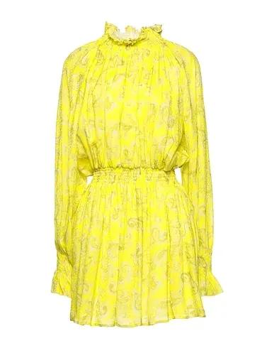 Yellow Crêpe Short dress