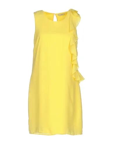 Yellow Crêpe Short dress