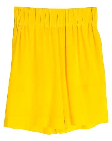 Yellow Crêpe Shorts & Bermuda