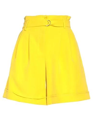 Yellow Crêpe Shorts & Bermuda