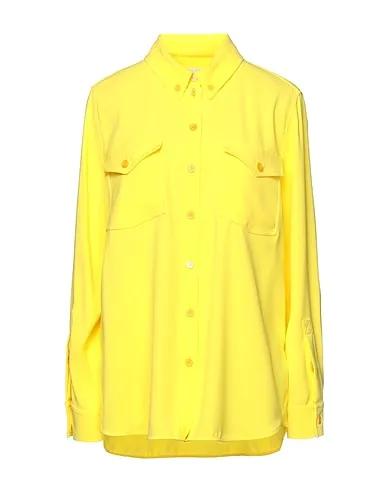 Yellow Crêpe Solid color shirts & blouses