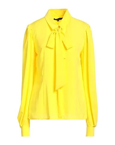 Yellow Crêpe Solid color shirts & blouses