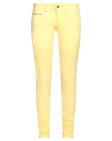 Yellow Denim Casual pants