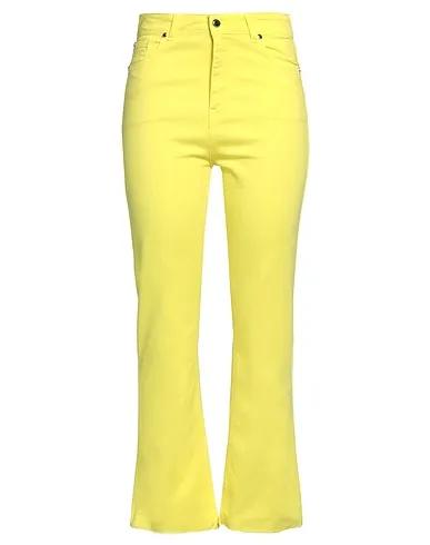 Yellow Denim Casual pants